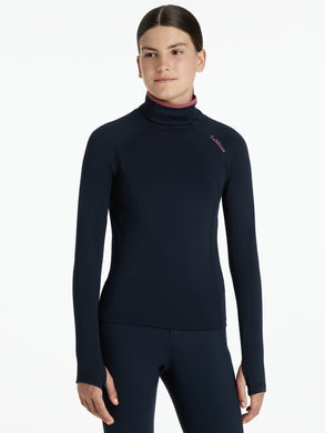 AW25 LM Young Rider Savannah Snood Mesh Base Layer Navy