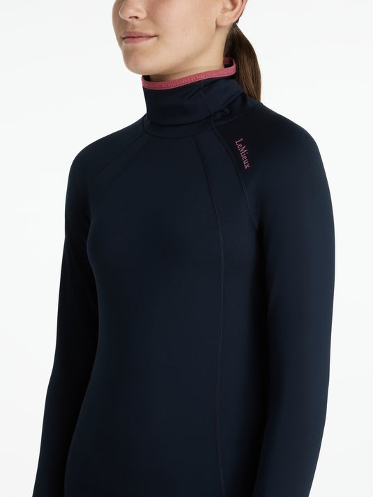 AW25 LM Young Rider Savannah Snood Mesh Base Layer Navy