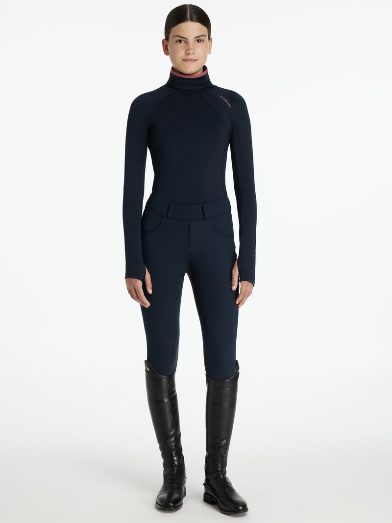 Indlæs billede i Gallery Viewer, AW25 LM Young Rider Savannah Snood Mesh Base Layer Navy
