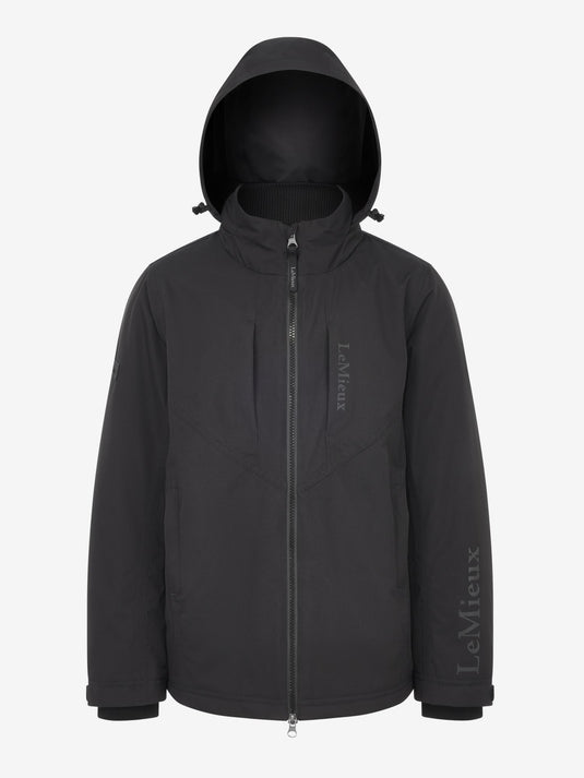 AW25 LM Young Rider Boys Waterproof Team Jacket Black