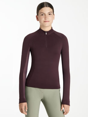 AW25 LM Young Rider Hope Lightweight Base Layer Damson