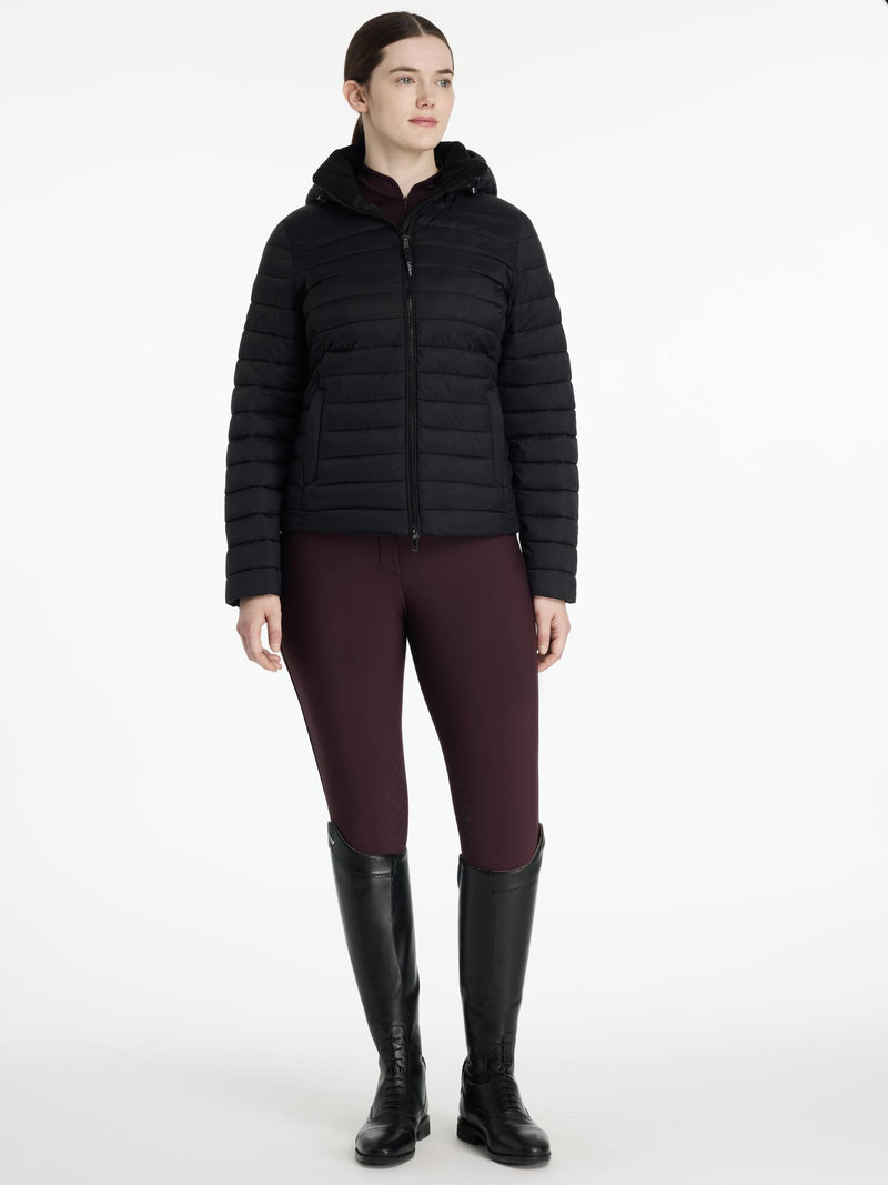 Indlæs billede i Gallery Viewer, LM CORE Rose Hooded Puffer Jacket Black
