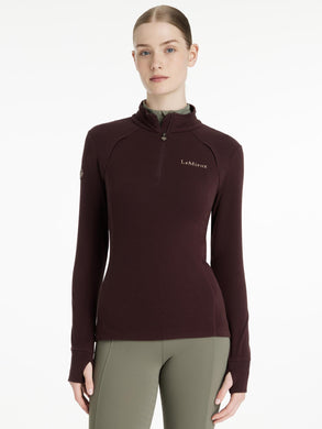 AW25 LM Frances Quarter Zip Fleece Damson