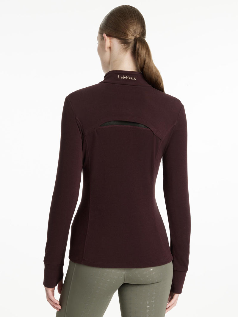 Indlæs billede i Gallery Viewer, AW25 LM Frances Quarter Zip Fleece Damson
