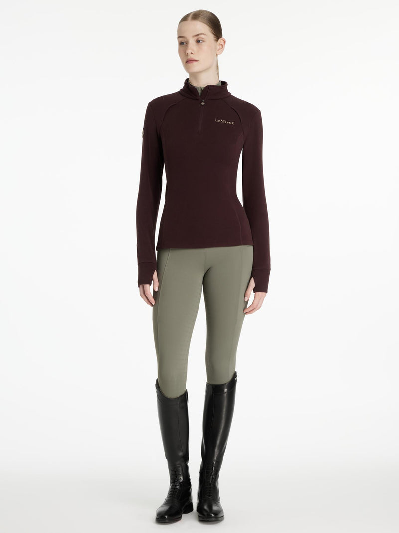 Indlæs billede i Gallery Viewer, AW25 LM Frances Quarter Zip Fleece Damson
