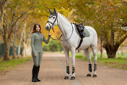 AW25 LM Frances Quarter Zip Fleece Rosemary