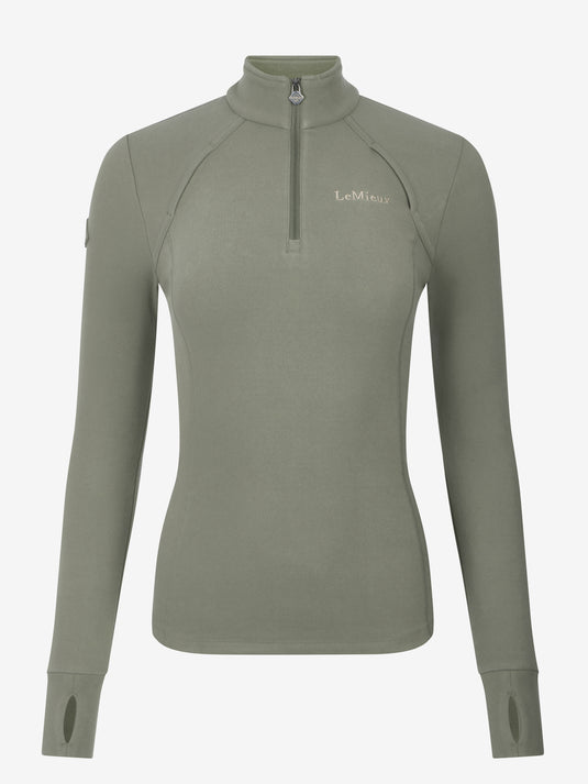 AW25 LM Frances Quarter Zip Fleece Rosemary