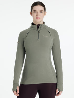 AW25 LM Frances Quarter Zip Fleece Rosemary