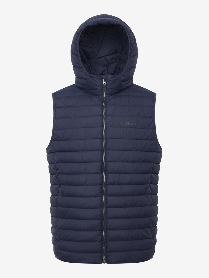 Indlæs billede i Gallery Viewer, LM Mens Hooded Puffer Gilet Navy

