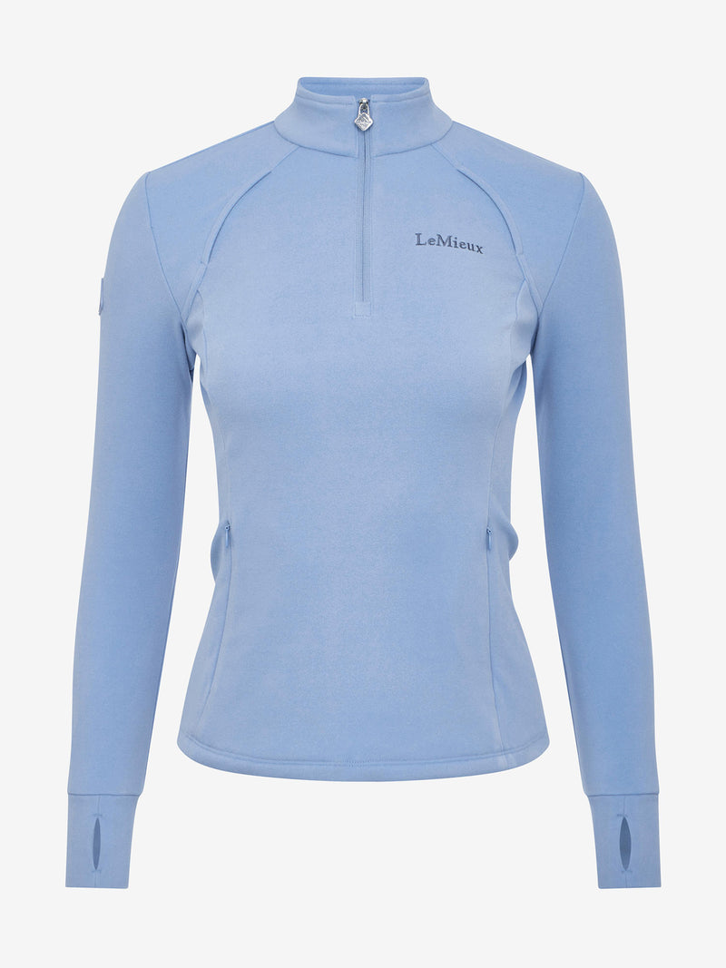 Indlæs billede i Gallery Viewer, SS26 Frances Quarter Zip Fleece Powder Blue
