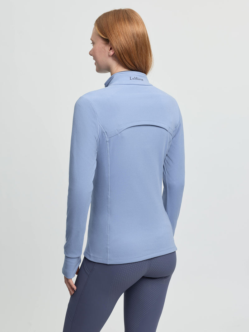 Indlæs billede i Gallery Viewer, SS26 Frances Quarter Zip Fleece Powder Blue
