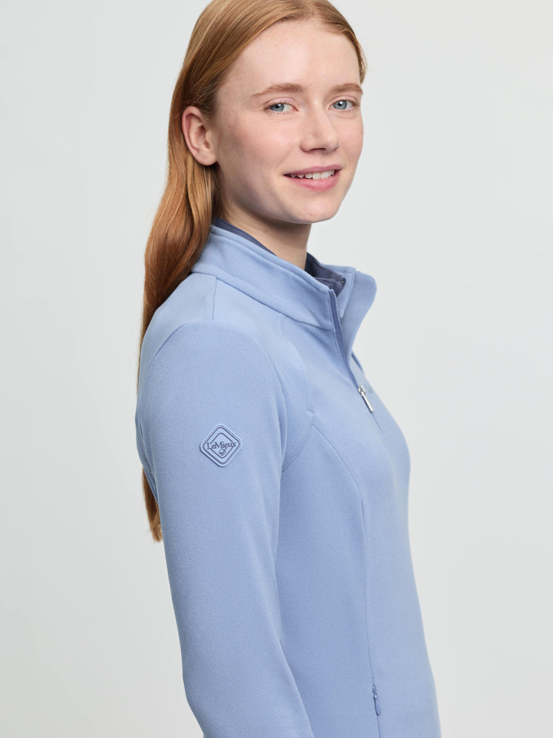 Indlæs billede i Gallery Viewer, SS26 Frances Quarter Zip Fleece Powder Blue
