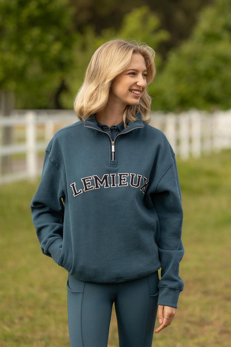 Indlæs billede i Gallery Viewer, SS26 Kelsie Quarter Neck Sweat Jungle
