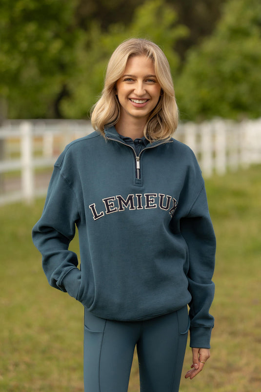 SS26 Kelsie Quarter Neck Sweat Jungle