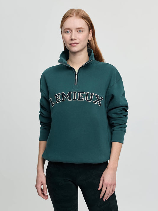 SS26 Kelsie Quarter Neck Sweat Jungle