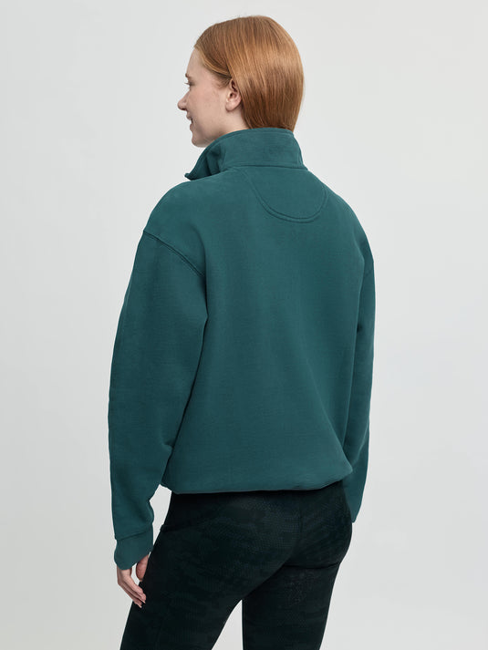 SS26 Kelsie Quarter Neck Sweat Jungle