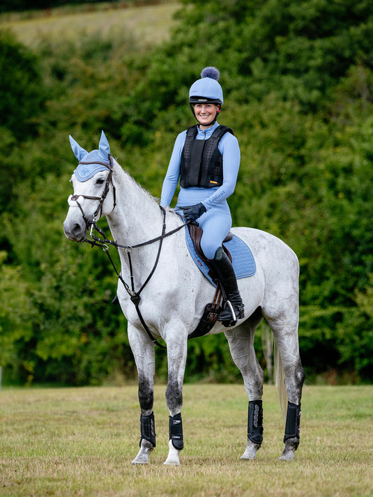 SS26 Suede Close Contact Square Powder Blue