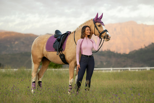 SS26 Suede Dressage Square Mallow