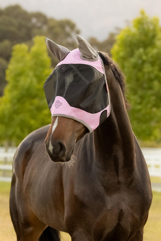 SS26 Visor-Tek Half Fly Mask Fondant