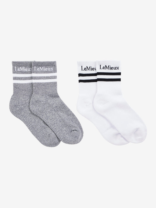 SS26 Crew Socks 2 Pack White