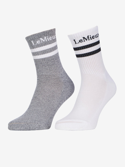 SS26 Crew Socks 2 Pack White