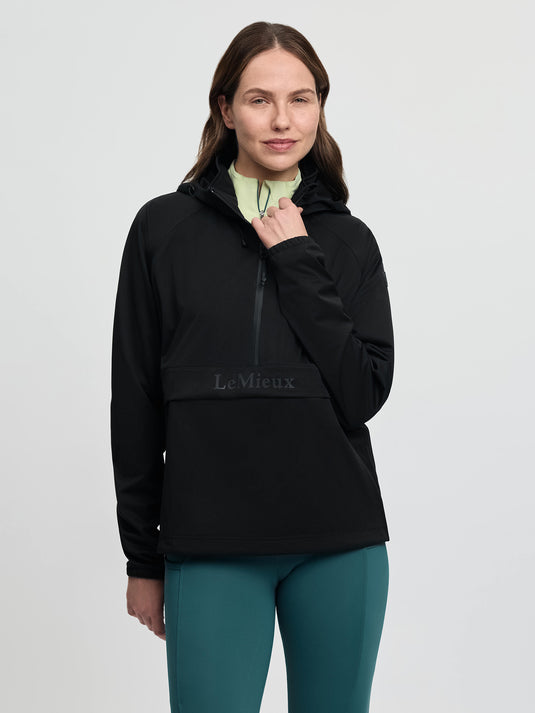 SS26 Perri Half Zip Waterproof Jacket Black