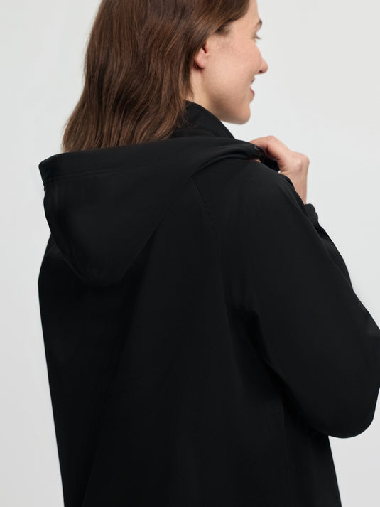 SS26 Perri Half Zip Waterproof Jacket Black