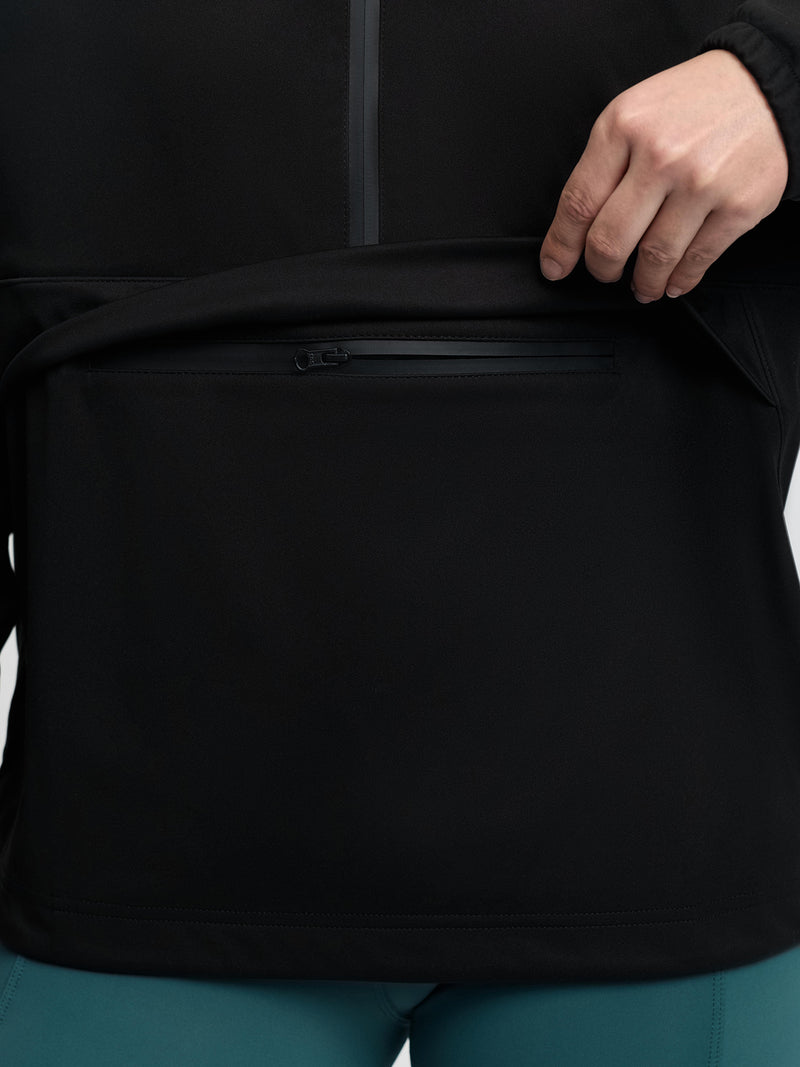 Indlæs billede i Gallery Viewer, SS26 Perri Half Zip Waterproof Jacket Black
