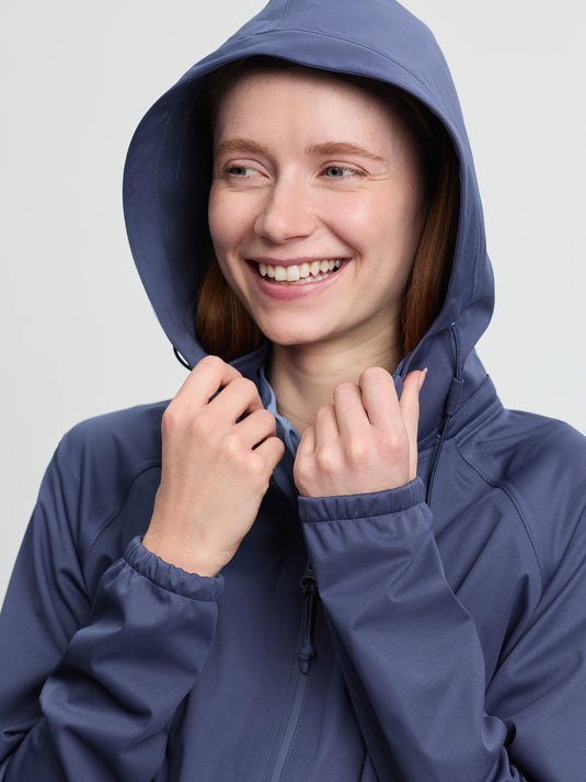 SS26 Perri Half Zip Waterproof Jacket Shadow