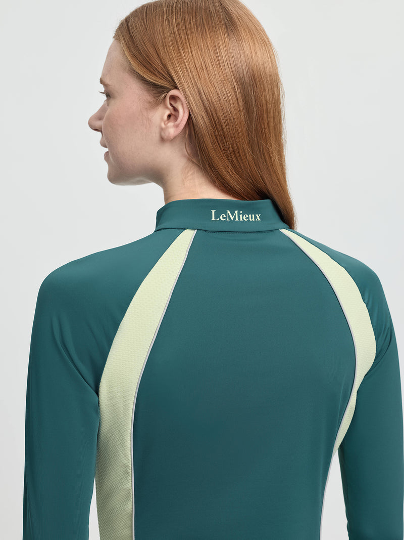 Indlæs billede i Gallery Viewer, SS26 Philippa Mesh Long Sleeve Base Layer Jungle
