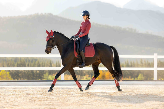 Suede Dressage Square Russet