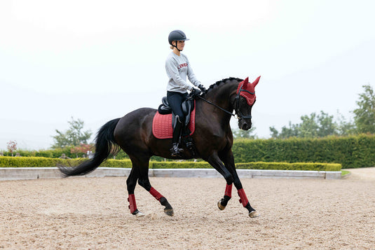 Suede Dressage Square Russet