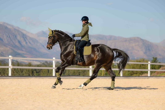 Suede Dressage Square Gooseberry