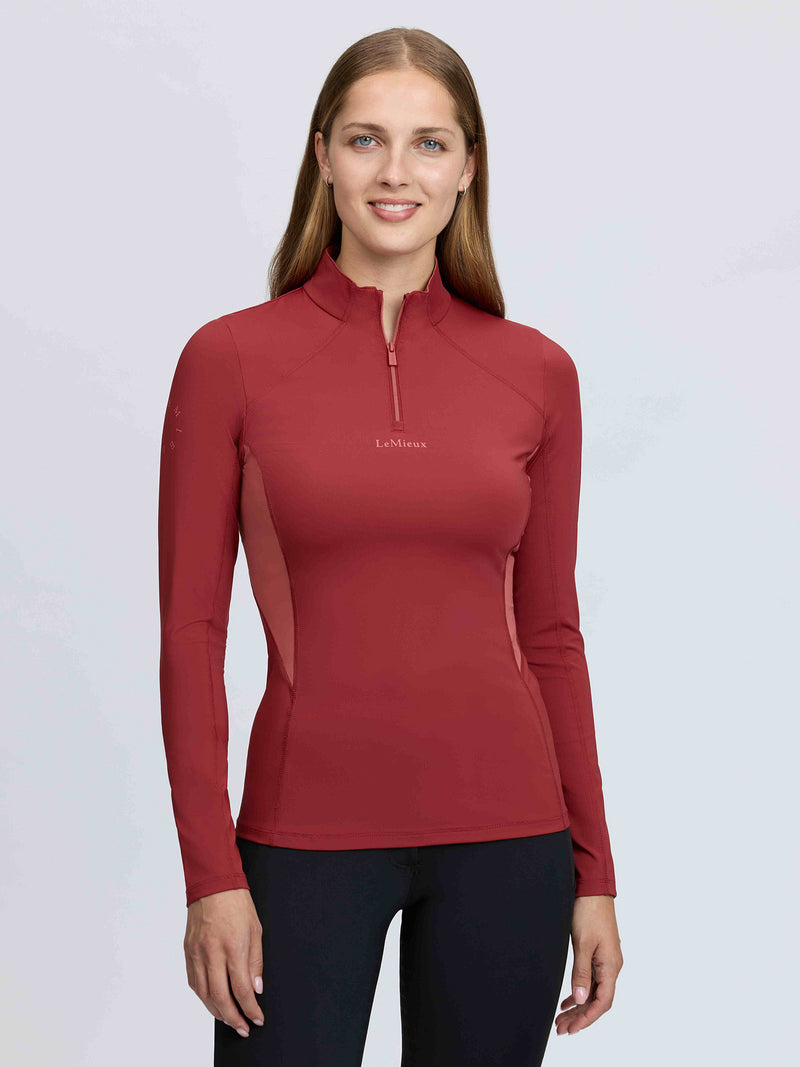 Indlæs billede i Gallery Viewer, Young Rider Mia Mesh Base Layer Russet
