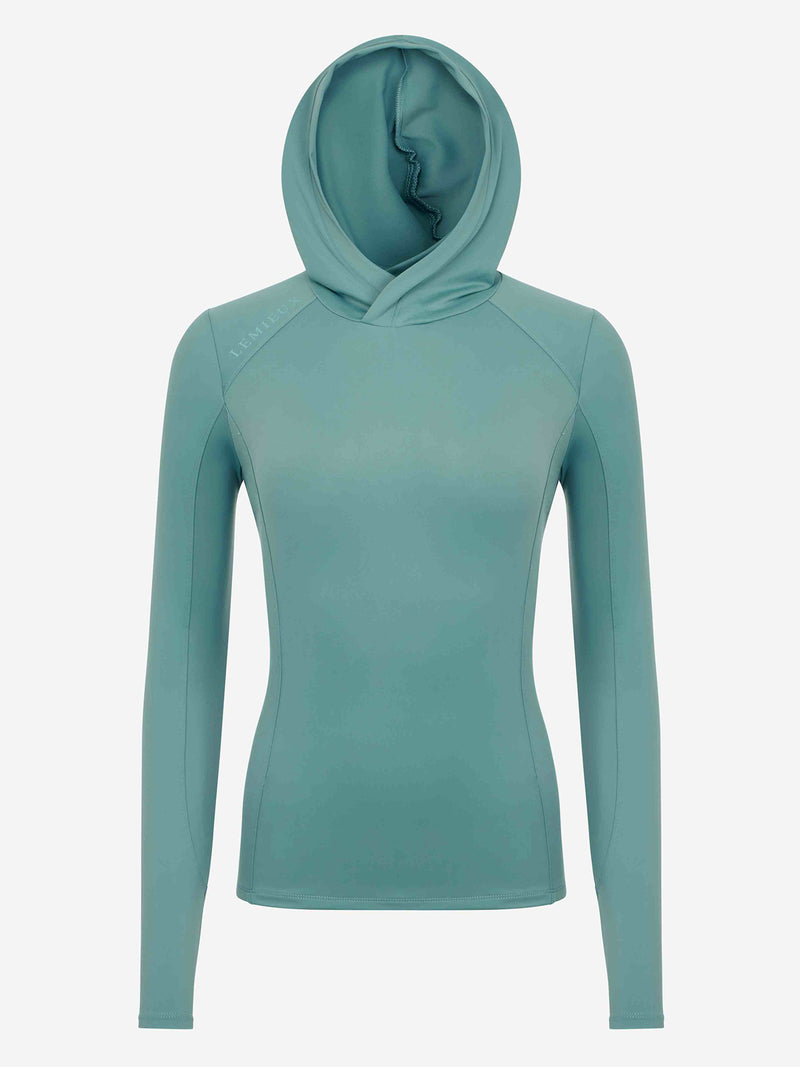 Indlæs billede i Gallery Viewer, Heidi Hooded Mid Layer Aloe
