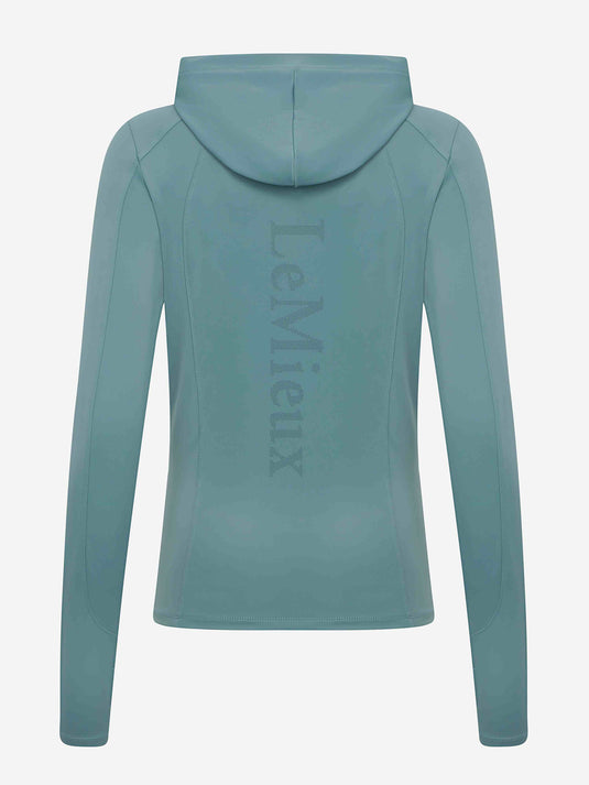 Heidi Hooded Mid Layer Aloe