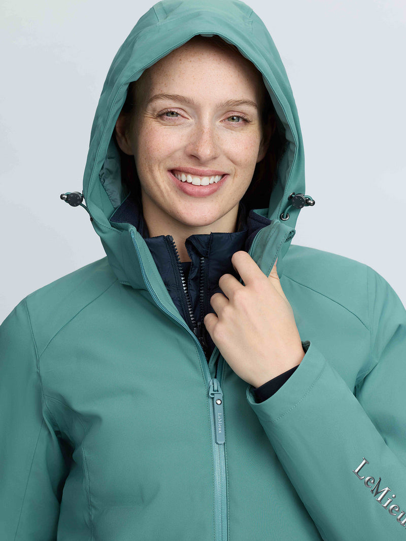 Indlæs billede i Gallery Viewer, Brooke 3 in 1 Waterproof Hybrid Jacket Aloe
