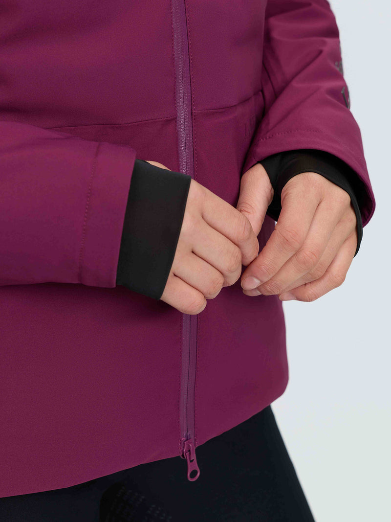 Indlæs billede i Gallery Viewer, Brooke 3 in 1 Waterproof Hybrid Jacket Blackberry
