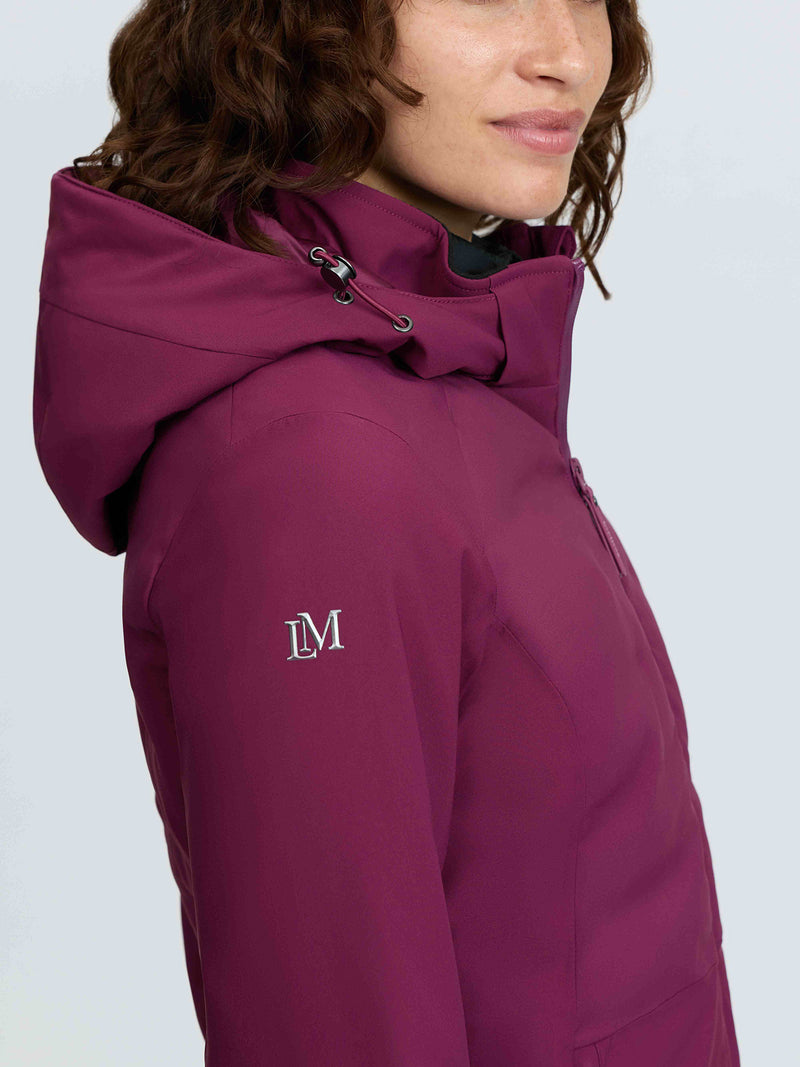 Indlæs billede i Gallery Viewer, Brooke 3 in 1 Waterproof Hybrid Jacket Blackberry
