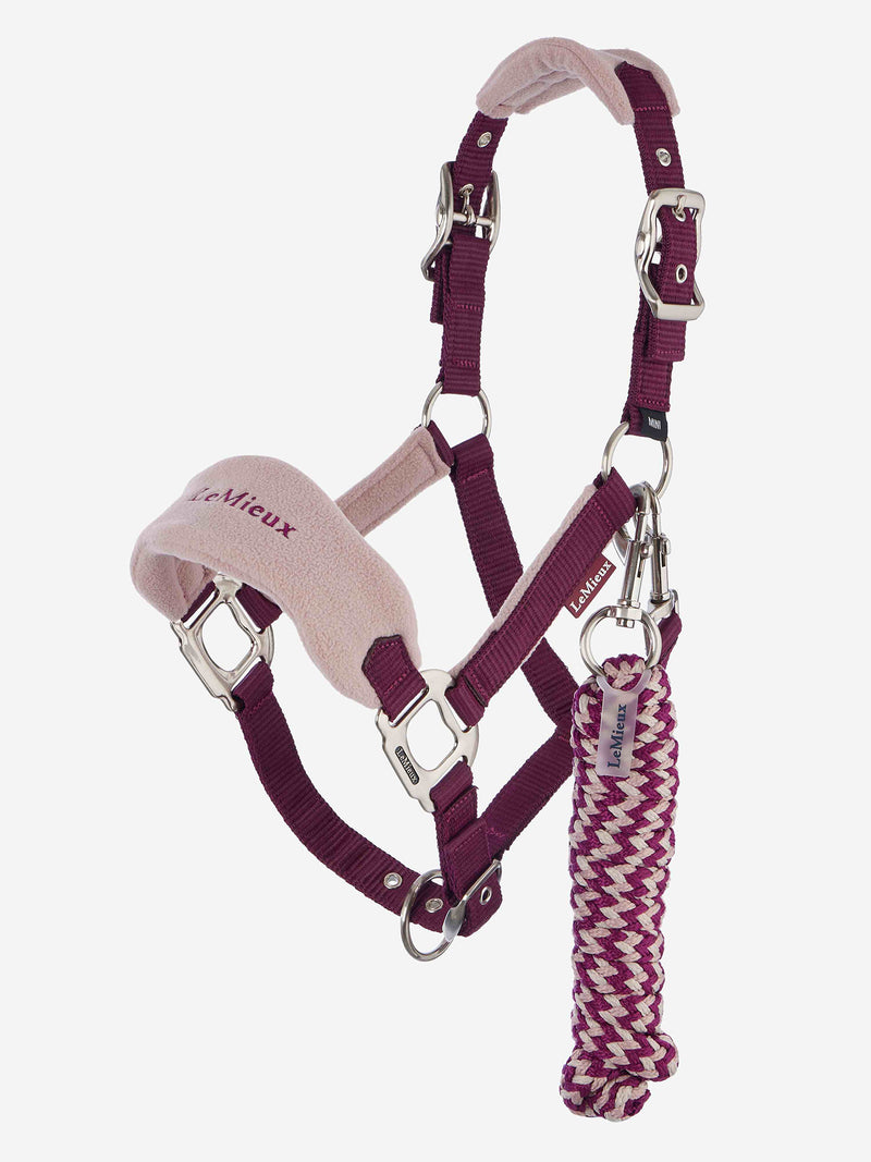 Indlæs billede i Gallery Viewer, Vogue Headcollar &amp; Leadrope Blackberry
