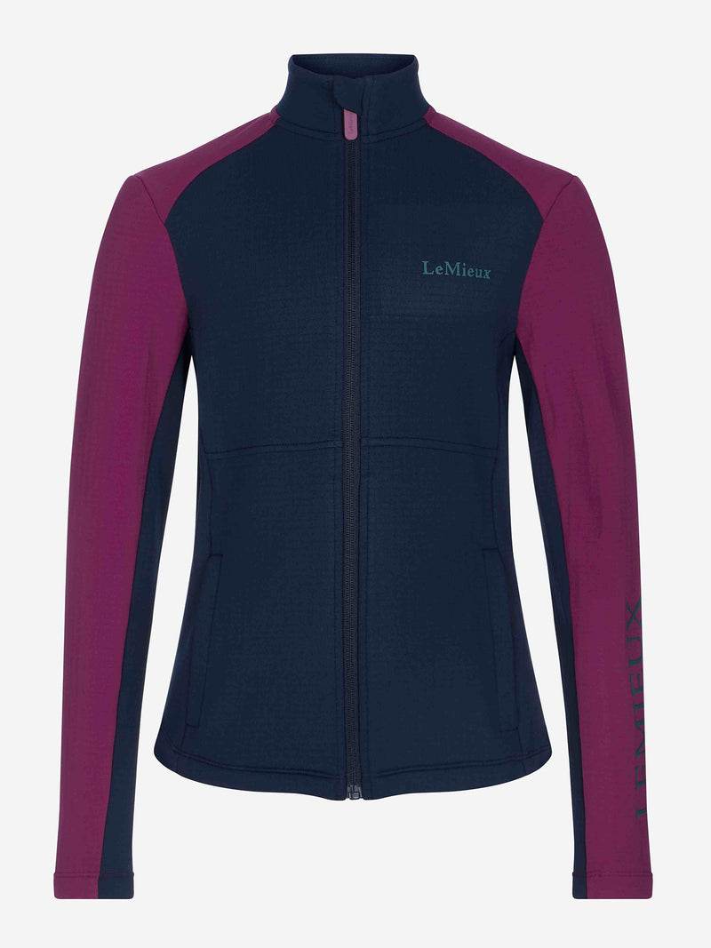 Indlæs billede i Gallery Viewer, Young Rider Bethany Fleece Zip Through Blackberry

