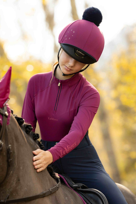 Young Rider Classique Base Layer Blackberry