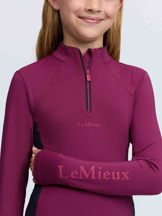Young Rider Classique Base Layer Blackberry