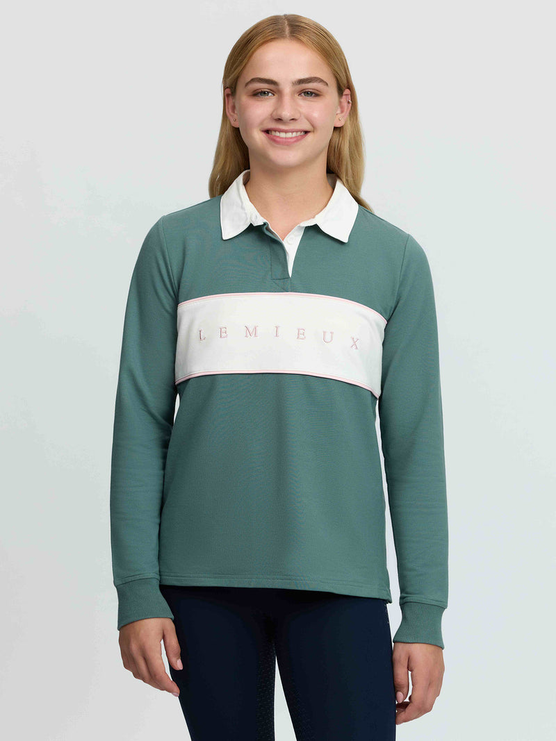 Indlæs billede i Gallery Viewer, Young Rider Riley Rugby Shirt Aloe
