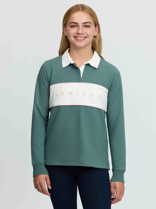 Young Rider Riley Rugby Shirt Aloe