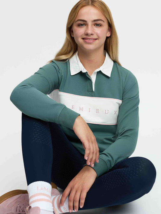 Young Rider Riley Rugby Shirt Aloe