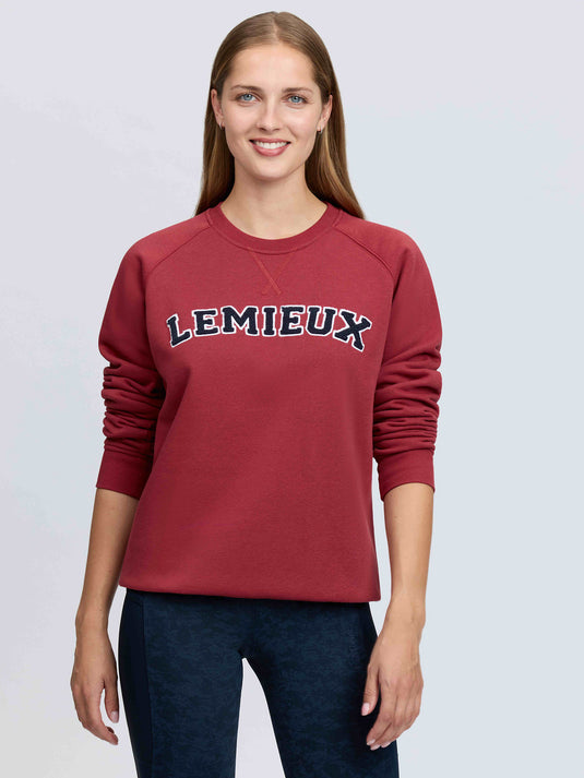 Vida Varsity Crew Neck Sweat Russet
