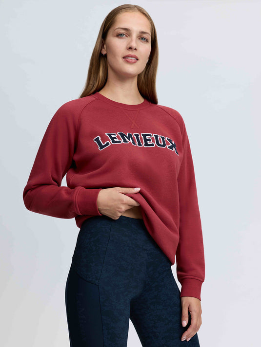 Vida Varsity Crew Neck Sweat Russet