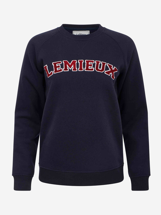 Vida Varsity Crew Neck Sweat Navy