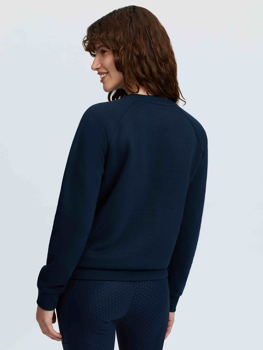 Vida Varsity Crew Neck Sweat Navy